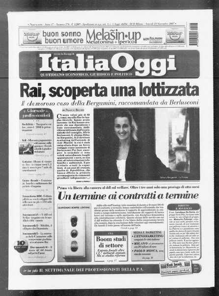 Italia oggi : quotidiano di economia finanza e politica